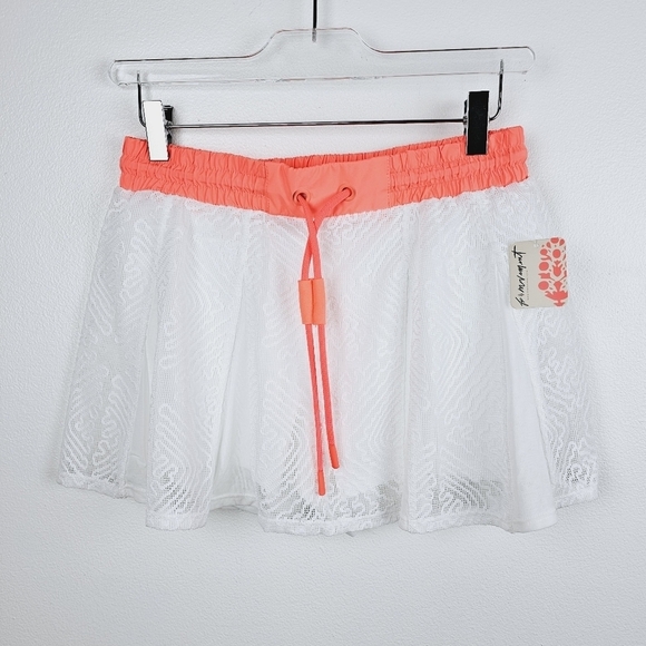 Free People Coral and White Skort - Picture 2 of 10